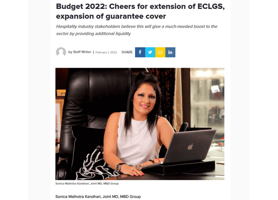 Budget 2022: Cheers for extension of ECLGS,expansion of guarantee cover