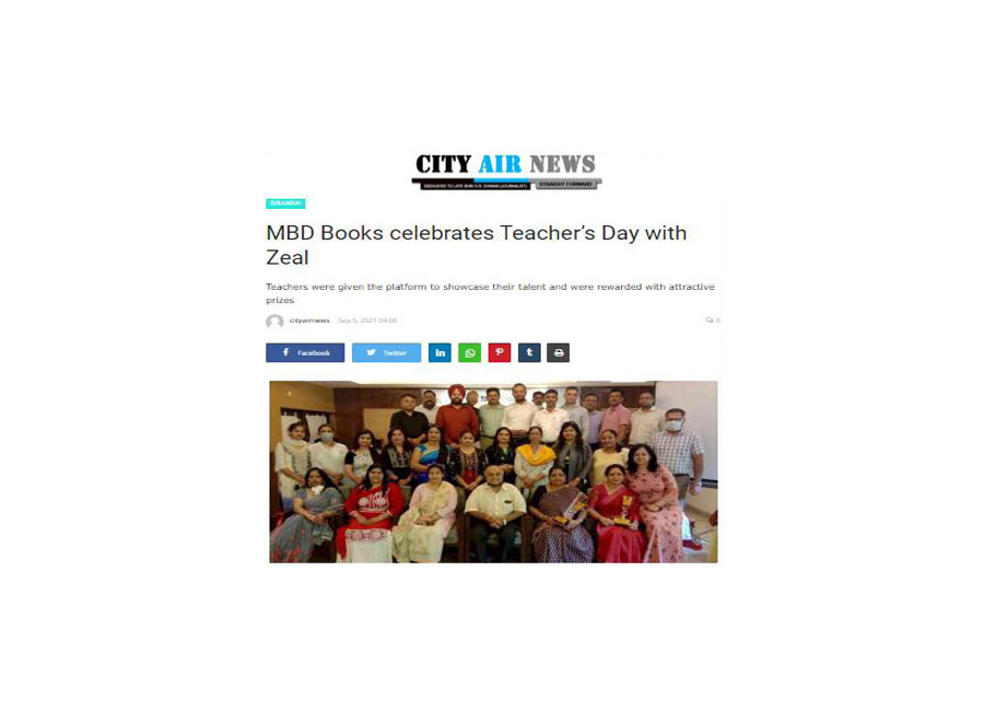 MBD Books celebrates Teacher's Day with Zeal