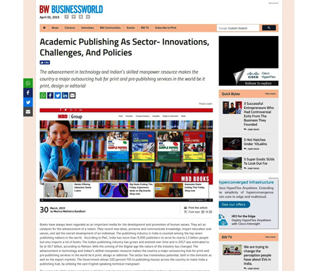 Academic Publishing As Sector- Innovations, Challenges, And Policies