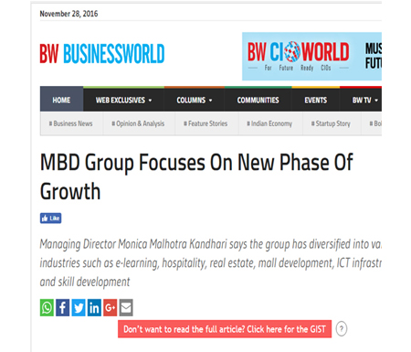 MBD Group Focuses On New Phase Of Growth