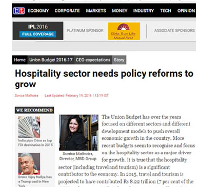 Hospitality sector needs policy reforms to grow