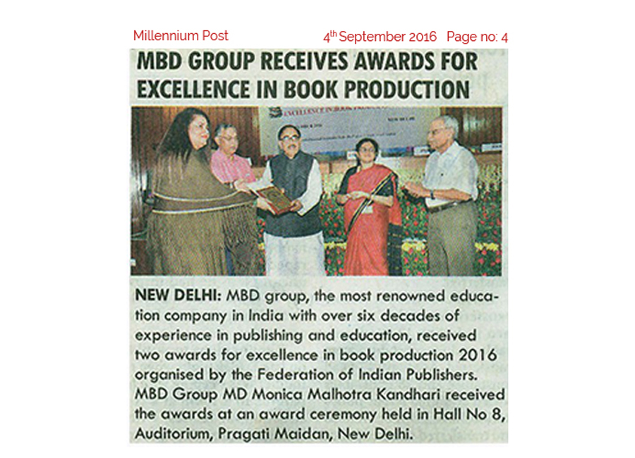 MBD GROUP RECEIVES AWARDS FOR EXCELLENCE IN BOOK PRODUCTION