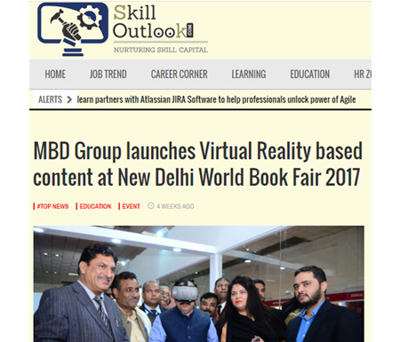 MBD Group launches Virtual Reality based content at New Delhi World Book Fair 2017